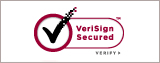 当店のカートシステムは、ベリサインのSSLサーバ証明書を使用して、お客様の個人情報を保護しています